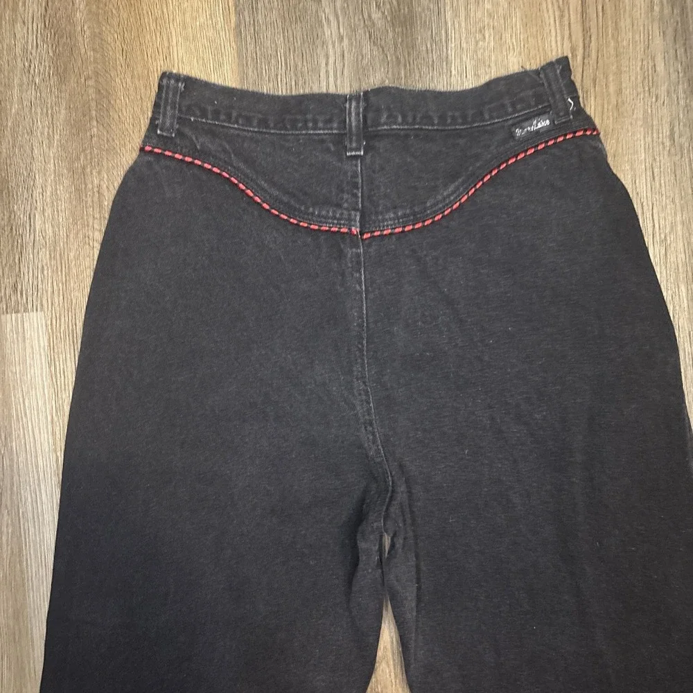 Vtg Wrangler SilverLake Jeans Women 11 (28x31) Black Bareback Western Cowgirl US